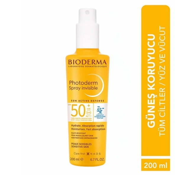 Bioderma Photoderm Spray Invisible Spf50+ 200 ml ürün görseli 1