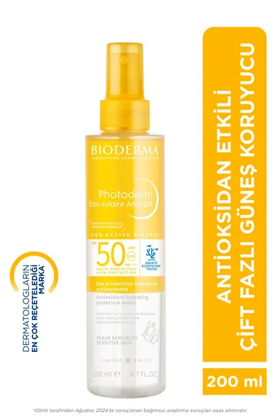 BIODERMA Photoderm Anti-ox Sun Protective Water Spf50 200 ml ürün görseli 1