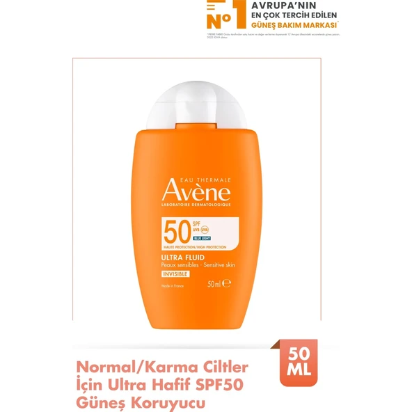 Avène Ultra Fluid SPF50+ 50 ml ürün görseli 1