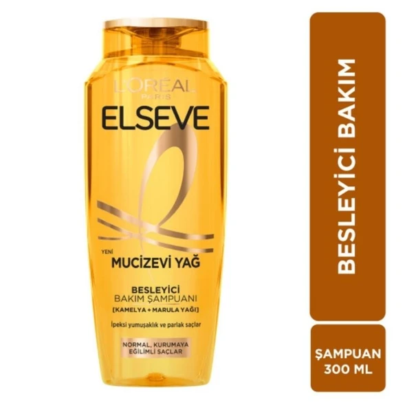 Loreal Elseve Şampuan 300ml Mucizevi Yağ ürün görseli 1