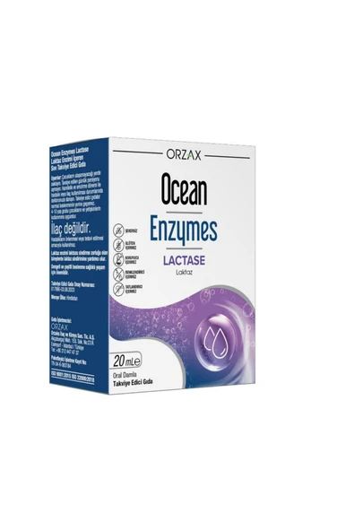 OCEAN Enzymes Lactase Damla 20 ml 8697595873564 ürün görseli 1