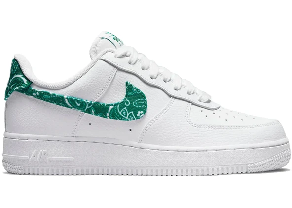 Nike Air Force 1 Low '07 Essential White Green Paisley ürün görseli 1