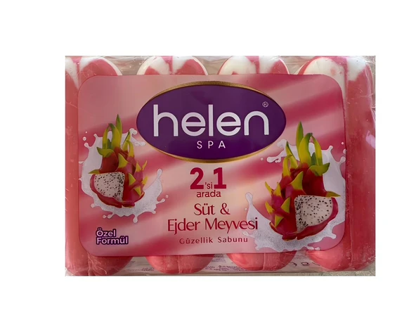 Helen Katı El Sabunu Sütlü & Ejder Meyveli 4 x 90 Gr ürün görseli 1