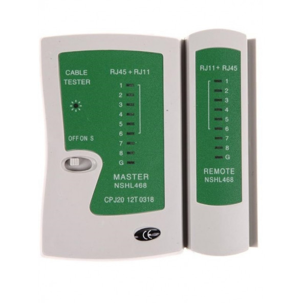 Network Tester RJ45/RJ11 ADSL İnternet Kablo Test Cihazı Cat5/6 ürün görseli 1