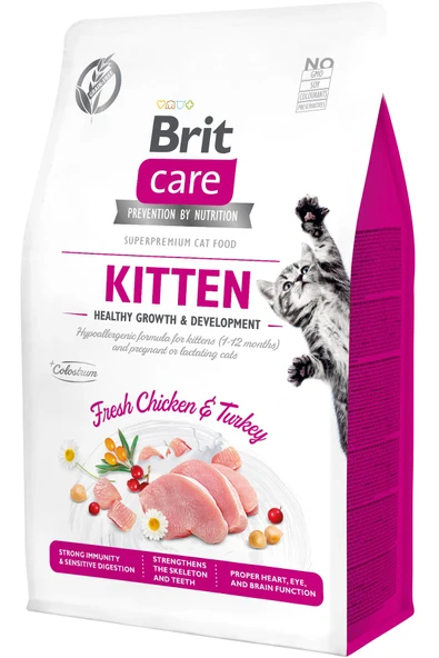 Care Kitten Tahılsız Taze Tavuk Etli Yavru Kedi Maması 2 Kg ürün görseli 1