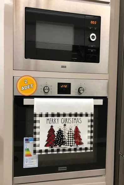 Valerine Life Merry Christmas Mutfak Kurulama Fırın Beyaz El Havlusu %100 Pamuklu 35x50cm 2 Adet ürün görseli 1