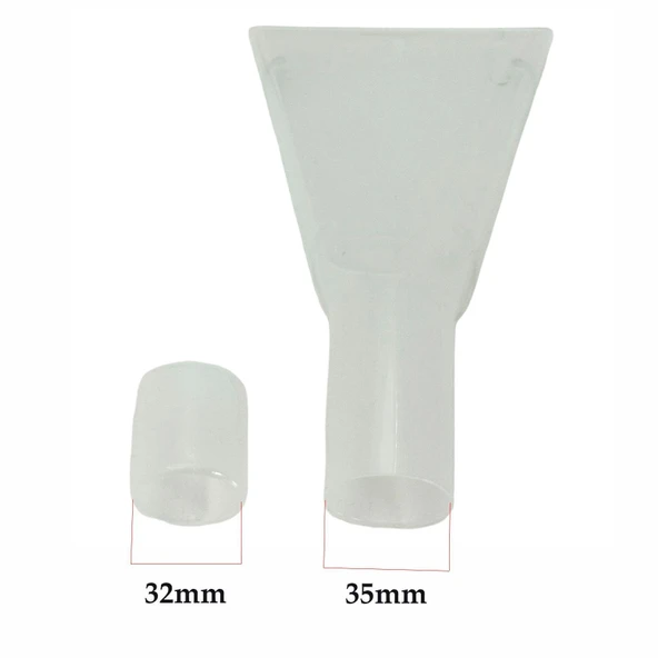 Koltuk Ve Halı Yıkama Su Emici Vakum Başlığı Şeffaf Aparat 32-35mm ürün görseli 1