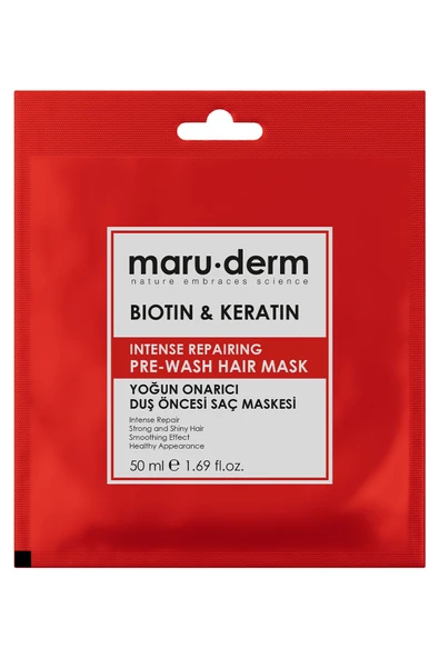 Duş Öncesi Saç Maskesi - Biotin & Keratin Yoğun Onarıcı Duş Öncesi Saç Maskesi 50 ml ürün görseli 1