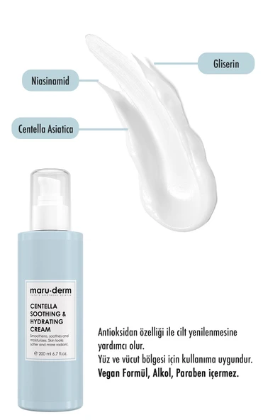 Maruderm Cica Centella Cilt Bakım Kremi 200 Ml - Resim 3