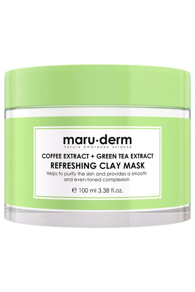 Kil Maskesi | Kahve Özü + Yeşil Çay Özü Tazeleyici Kil Maskesi 100 ML | Tüm Cilt Tipleri | Vegan ürün görseli 1