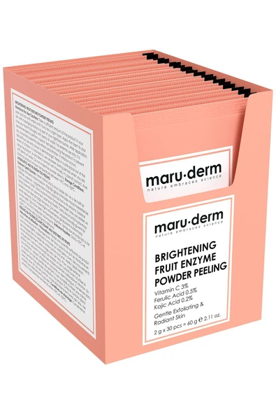 Aydınlatıcı Meyve Enzim Toz Peeling 60 GR (Vitamin C 3% + Ferulic Acid 0,5% + Kojic Acid 0,2%) ürün görseli 1