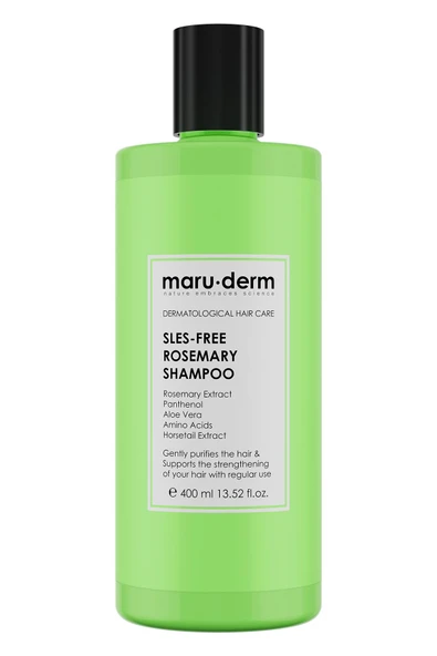 Maruderm SLES-Free Biberiye Şampuan 400 ML | Sülfatsız,Tuzsuz,Vegan Şampuan ürün görseli 1