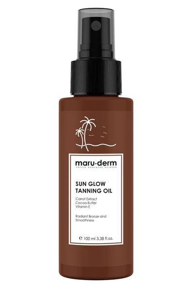 Maruderm Sun Glow Tanning Oil | SPF 0 Doğal Bronzlaştırıcı Yağ 100 ML ürün görseli 1