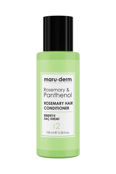 Seyahat Boy - Maruderm Biberiye Saç Bakım Kremi 100 ml | Tüm Saç Tipleri | Vegan ürün görseli 1