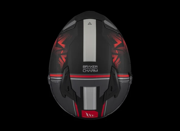 KASK MT BRAKER SV CHARM B5 MAT KIRMIZI - Resim 6