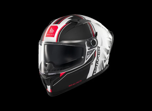 KASK MT BRAKER SV CHARM A1 MAT SİYAH/BEYAZ ürün görseli 1