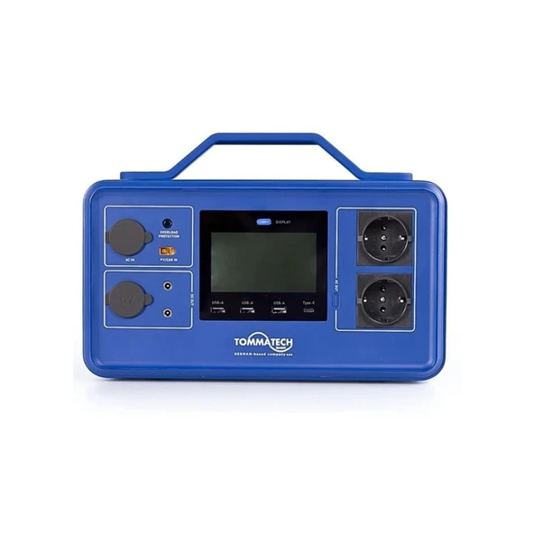 TommaTech 512W Taşınabilir Güç Kaynağı Power Station V Serisi ürün görseli 1