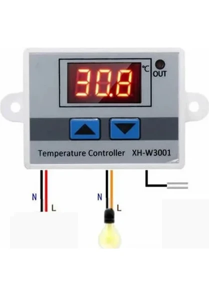 XH-W3001 220V Ac Dijital Termostat Akvaryum Kuluçka Makinesi ürün görseli 1