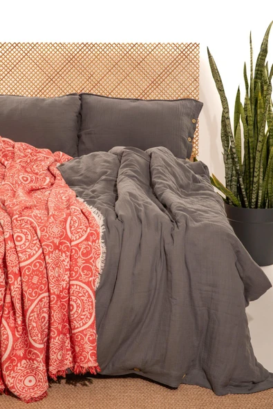 MYLASA HOME Şal Desen Yatak Örtüsü ürün görseli 1