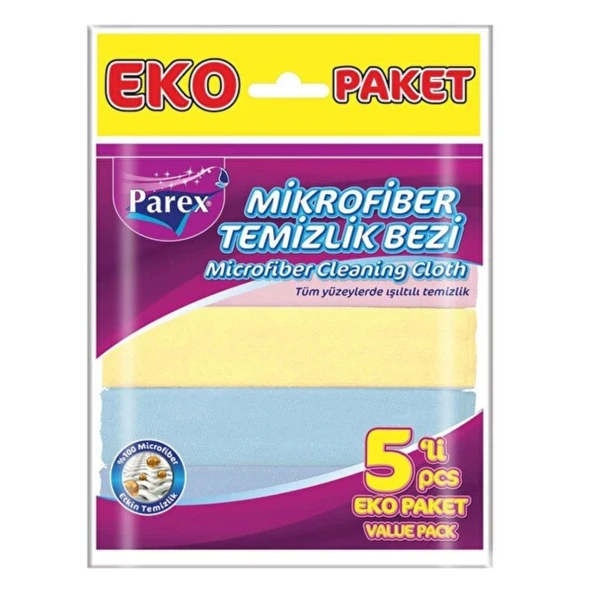 PAREX MIKROFIBER TEMIZLIK BEZI 5LI (ORT) ürün görseli 1