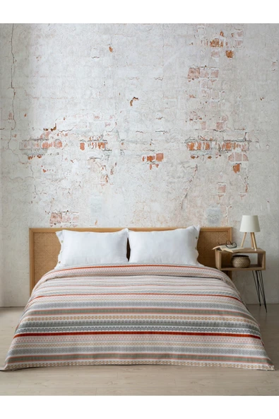 MYLASA HOME Baskılı Çift Kişlik Pike Yatak Örtüsü -Pamuk,Yazlık pikeler 200x240 cm ürün görseli 1