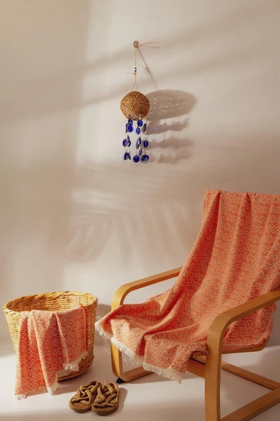 MYLASA HOME MylasaHome Aztec Pamuklu Peştemal 90x150 ürün görseli 1