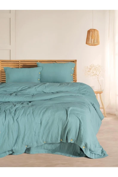 MYLASA HOME Cloudy Mood Müslin Tek Kişilik Nevresim Takımı | Nevresim,yastık Kılıfı,düz Çarşaflı | ürün görseli 1
