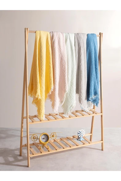 MYLASA HOME 4 Katlı Müslin Bebek Battaniyesi 80x80cm ürün görseli 1
