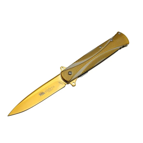 Sibirya Pullu Çakı Gold Marka:Sibirya Ürün Kodu: S-2096-A 21,5 CM ürün görseli 1