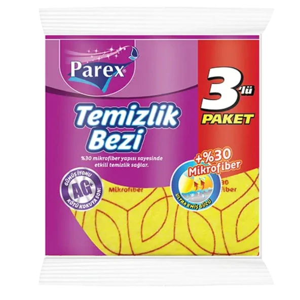 PAREX (%30 MF) TEMIZLIK BEZI 3LI (ORT) ürün görseli 1