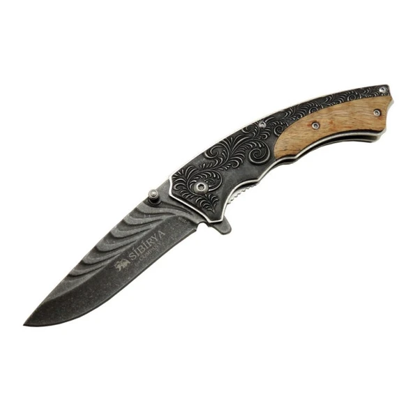 Sibirya İşlemeli Çakı Eskitme Marka:Sibirya Ürün Kodu: S-2036 19,5 CM ürün görseli 1