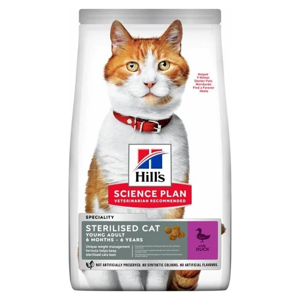 Ördek Etli Kısırlaştırılmış Yetişkin Kedi Maması 3 kg ürün görseli 1