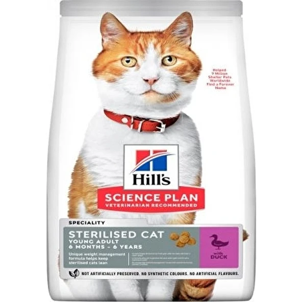Science Plan Young Sterilised Ördekli Kısırlaştırılmış Kedi Maması 3 kg ürün görseli 1