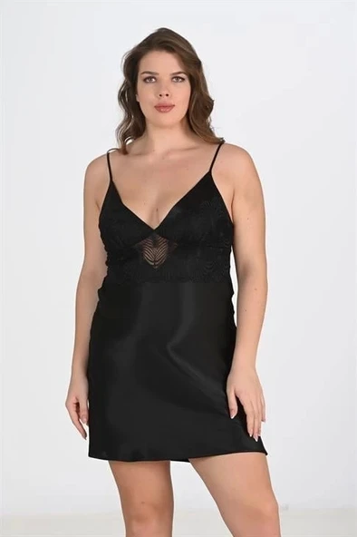 Bicomi 2li Siyah Sabahlık Takımı Bigsize 6213 ürün görseli 1