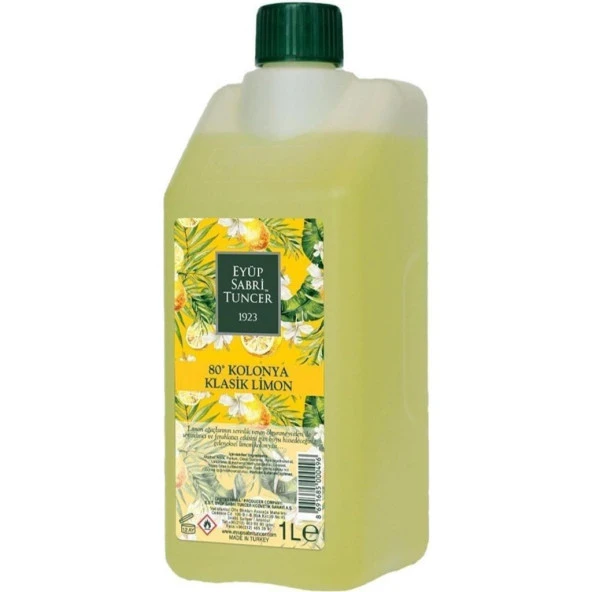 Eyüp Sabri Tuncer Klasik Limon Kolonyası Bidon 1 lt ürün görseli 1