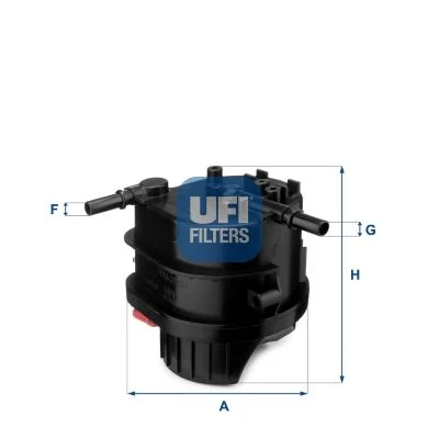 UFİ MAZOT FILTRESI 206 207 307 BIPPER C1 C3 NEMO FIESTA 1.4 HDI DV4  1677302 2S6Q9155AD  2S6Q9155BA ürün görseli 1