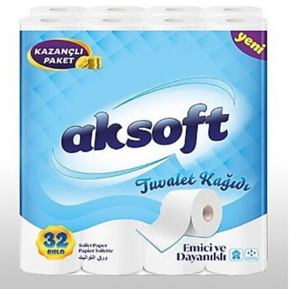 AKSOFT TUVALET KAGIDI K 32 LI ürün görseli 1