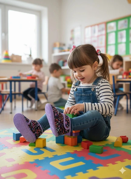 Soylu Yumuşak Pamuklu Kız Çocuk Pandufu Mor ürün görseli 1