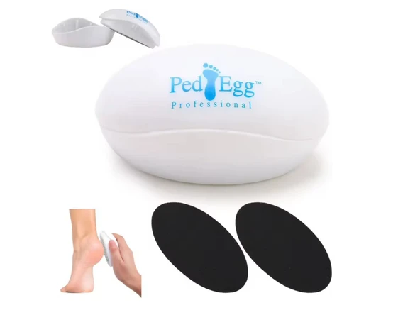 Ped Egg Pratik Kolay Ayak Bakım Törpüsü Topuk Rendesi, Bakım Aleti, Dayanıklı Manuel Pedikür Aracı, Ölü Cilt Temizleme için, ürün görseli 1
