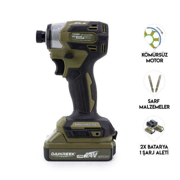 DAWREEK Torklu Vidalama LIGHT GREEN Akülü Torklu Somun Sıkma Makinesi ürün görseli 1
