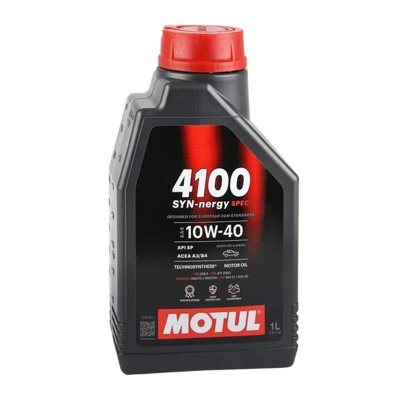 Motul 4100 Syn-Nergy Spec 10W-40 Motor Yağı 1Lt. ürün görseli 1