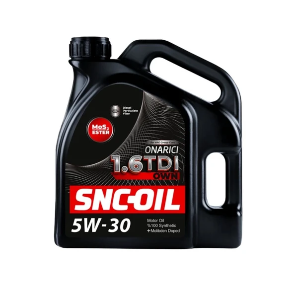 Snc-Oıl 1.6 Tdı Mos2 Ester Own %100 Sentetik Dpf 5W-30 Motor Yağı ürün görseli 1