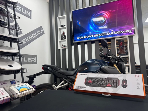 Hytech Gamy HYK-46 Kırmızı Kablolu Oyuncu Klavye Mouse Seti ürün görseli 1