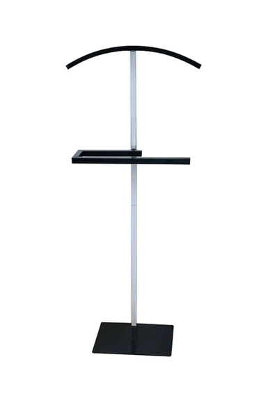 Hitit Dekorasyon Polla Gümüş & Siyah Metal Dilsiz Uşak 45x26x115 Cm ürün görseli 1