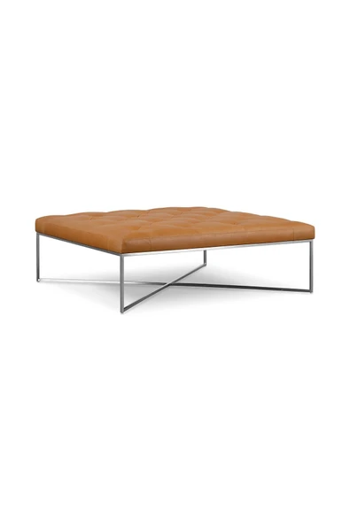 Hitit Dekorasyon Loys Paslanmaz Metal Bench Kare ürün görseli 1