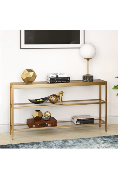 Hitit Dekorasyon Ester Gold Metal Konsol&Dresuar - Resim 4