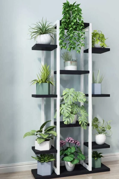 Hitit Dekorasyon Mion Metal/ahşap Saksılık&çiçeklik ürün görseli 1