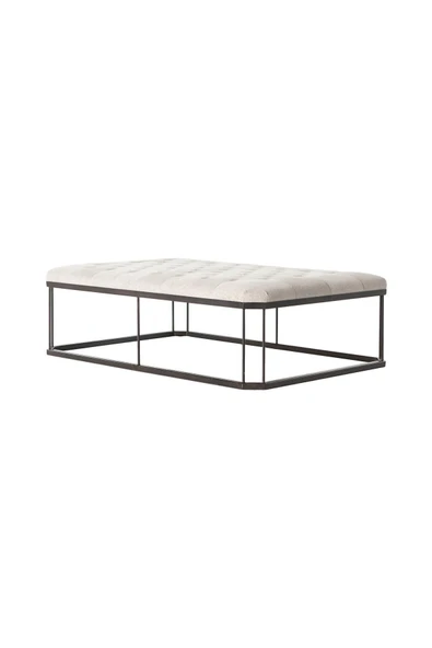 Hitit Dekorasyon Cope Siyah Metal Bench - Resim 5