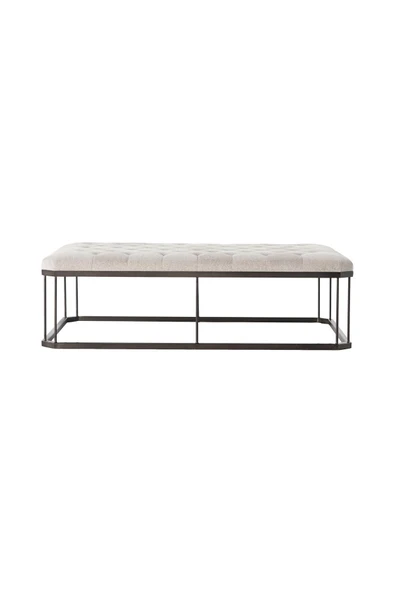 Hitit Dekorasyon Cope Siyah Metal Bench - Resim 4