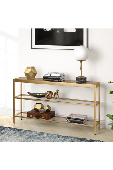 Hitit Dekorasyon Ester Gold Metal Konsol&Dresuar - Resim 5